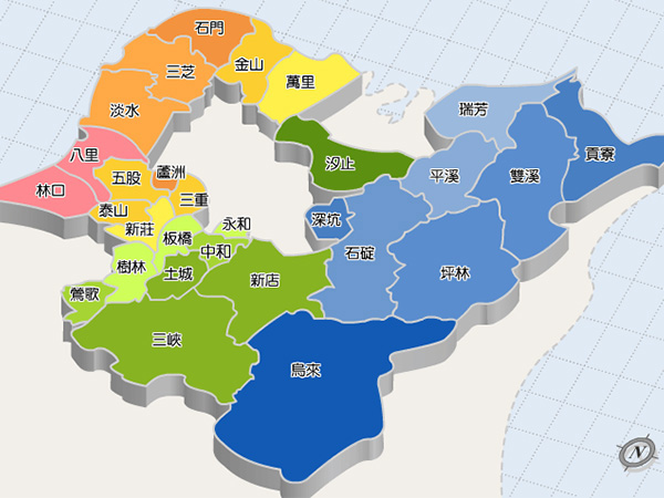 新北市行政區圖示